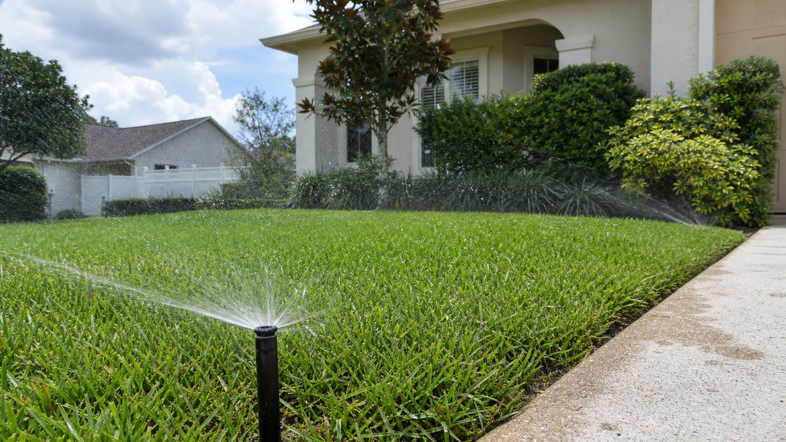 Winter Garden jobsite detail from winter garden sprinkler repair finished result photo